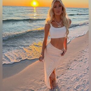 Sequin skirt long size small